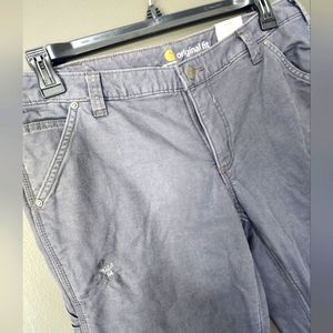 Carhartt Fleece Lined Pants Gray Size 12 NWT